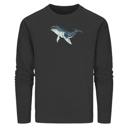 Tiefsee Ozean-Riese Buckelwal - Organic Basic Unisex Sweatshirt