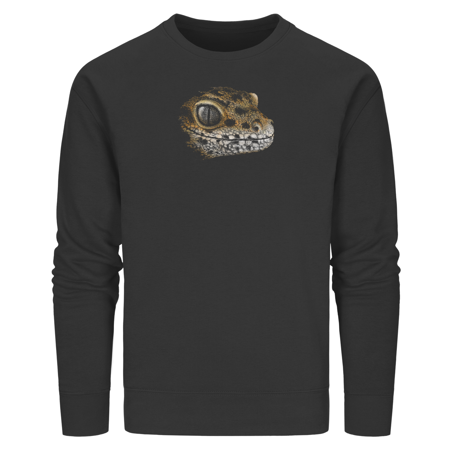 Leopard Gecko Skizze Kritzelkunst - Organic Basic Unisex Sweatshirt