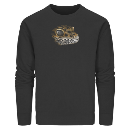 Leopard Gecko Skizze Kritzelkunst - Organic Basic Unisex Sweatshirt