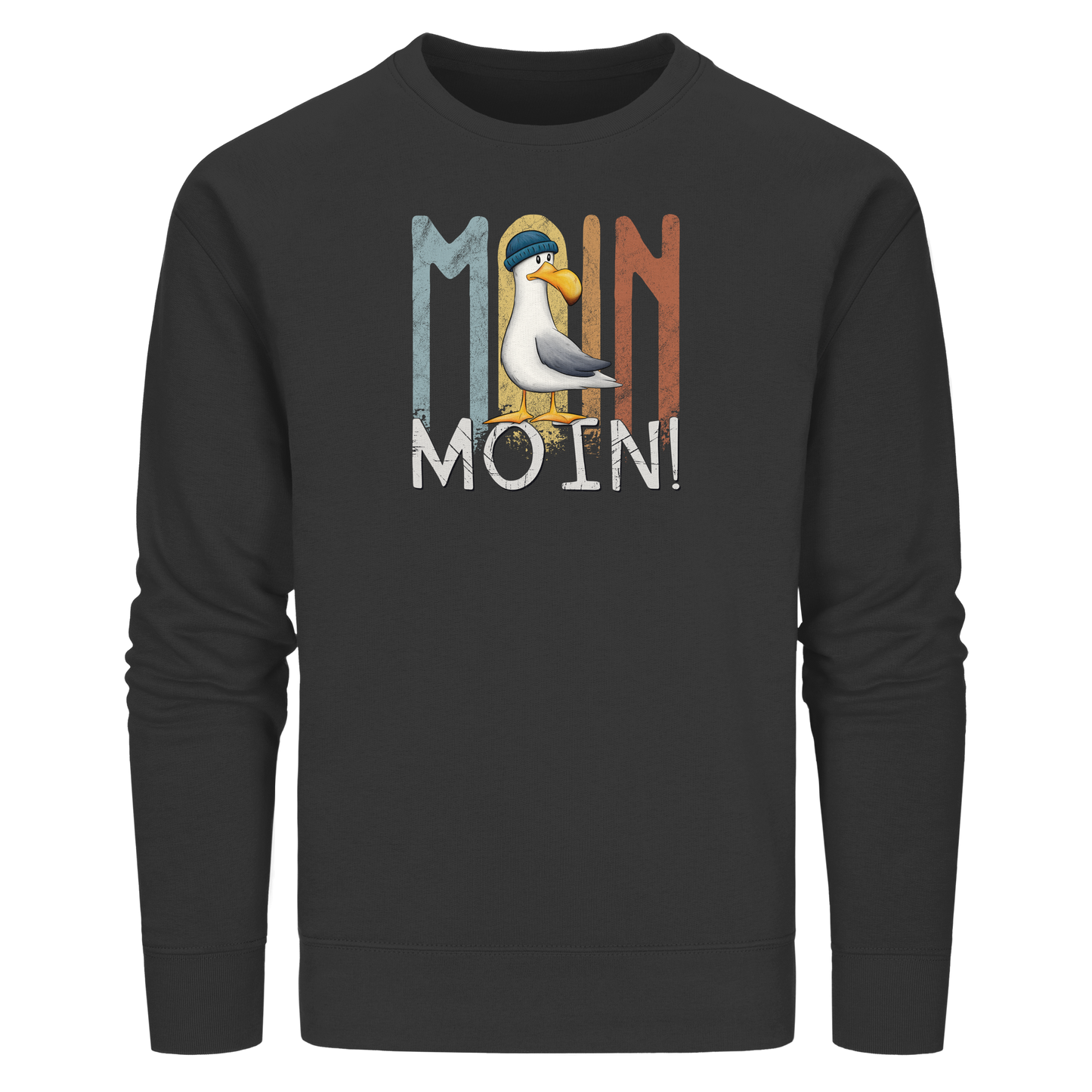 Moin Moin norddeutsche Möwe - Organic Basic Unisex Sweatshirt
