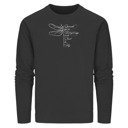 Breite die Flügel aus und flieg los | Libelle - Organic Basic Unisex Sweatshirt