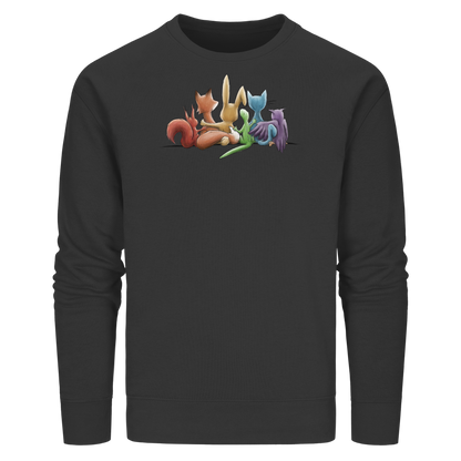 Regenbogen Tiere für Freundschaft, Toleranz und Vielfalt - Organic Basic Unisex Sweatshirt