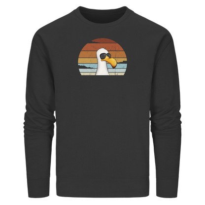 Cool lässige Retro Möwe - Organic Basic Unisex Sweatshirt
