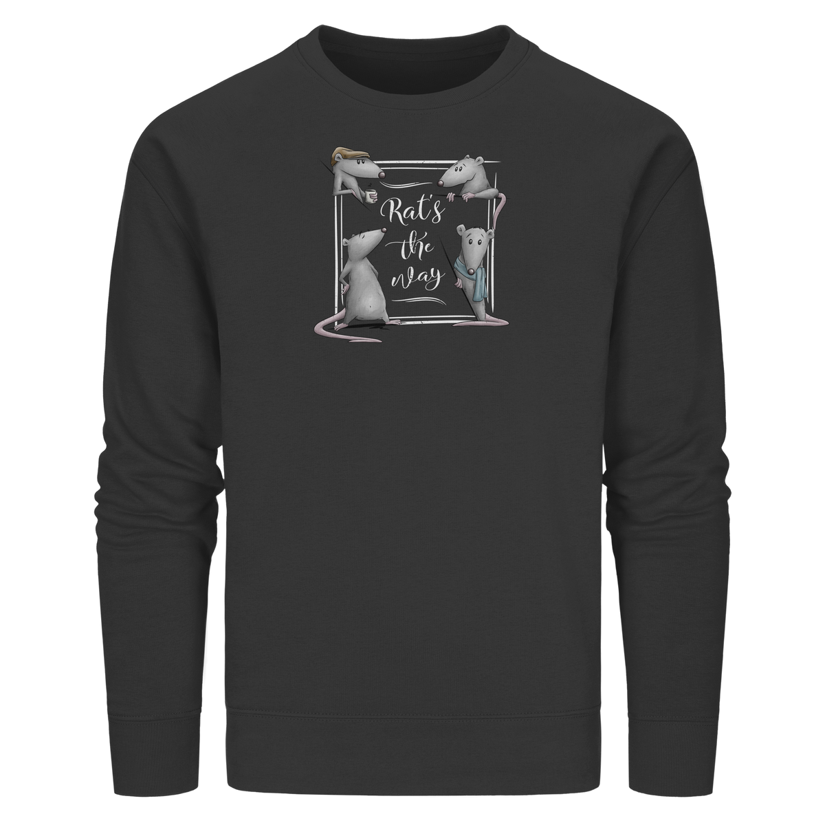 Rat’s The Way Kaffeehaus Ratten - Organic Basic Unisex Sweatshirt