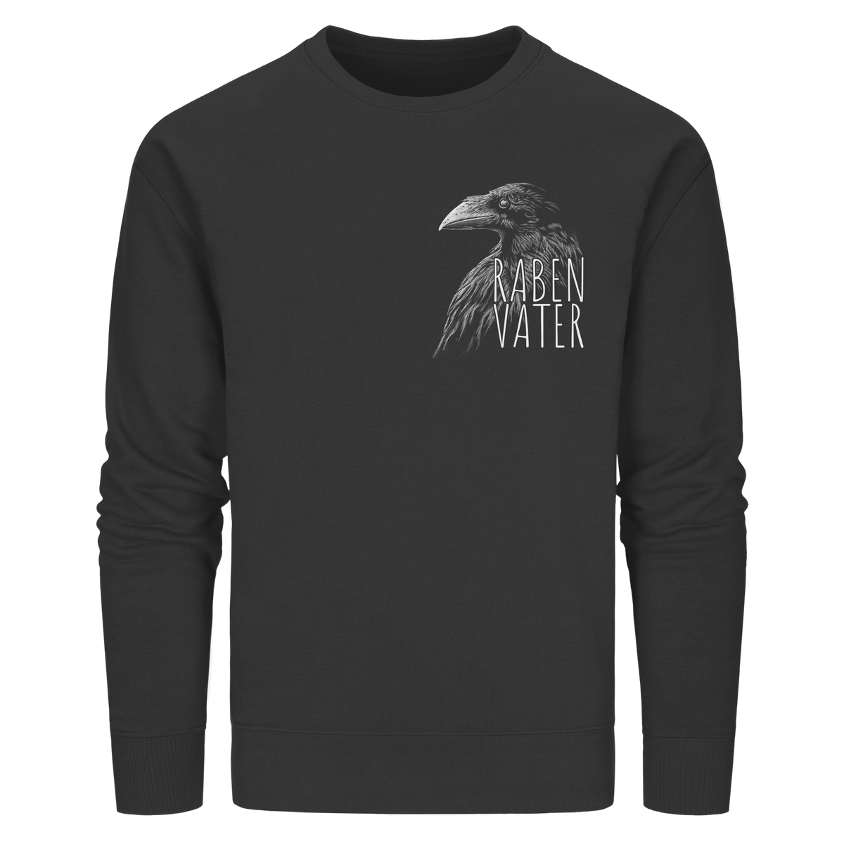 Rabenvater schwarzer Rabe Krähe - Organic Basic Unisex Sweatshirt