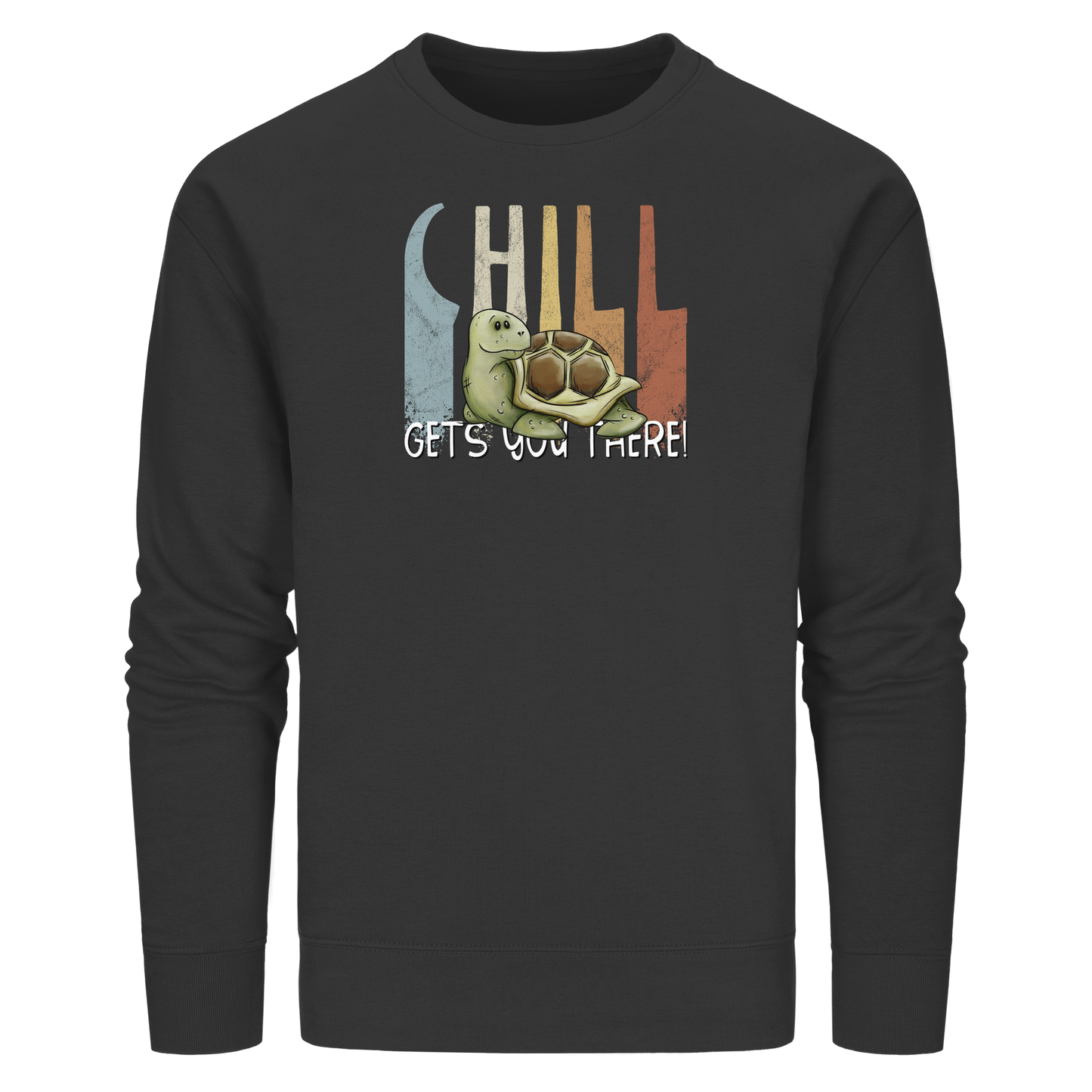 Gechillt gemütliche Schildkröte - Organic Basic Unisex Sweatshirt