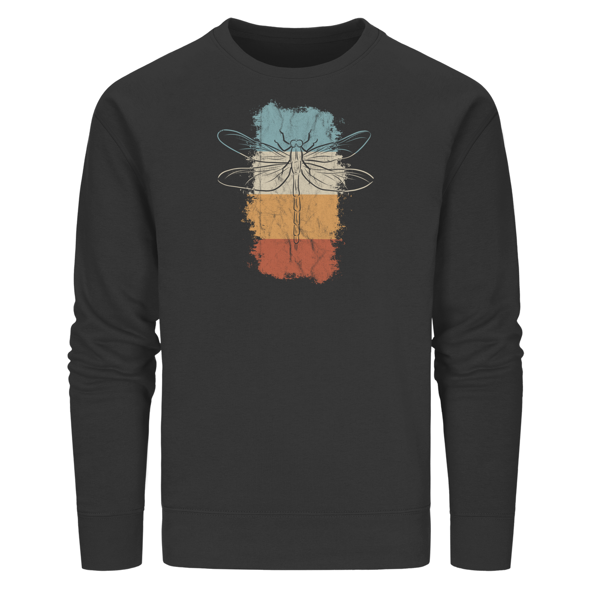 Retro Kunst Libelle | Vintage Dragonfly - Organic Basic Unisex Sweatshirt