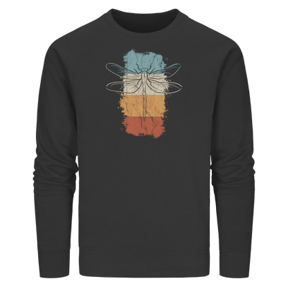 Retro Kunst Libelle | Vintage Dragonfly - Organic Basic Unisex Sweatshirt