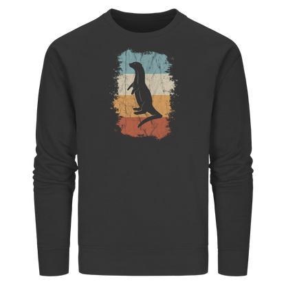 Retro Otter Fischotter Silhouette - Organic Basic Unisex Sweatshirt