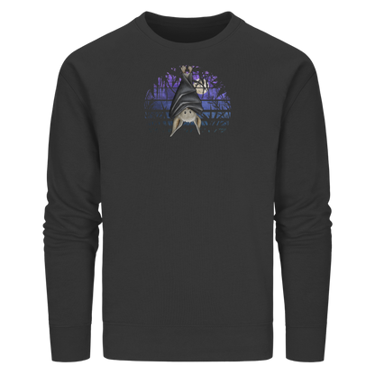 Fledermaus in blauer Nacht - Organic Basic Unisex Sweatshirt