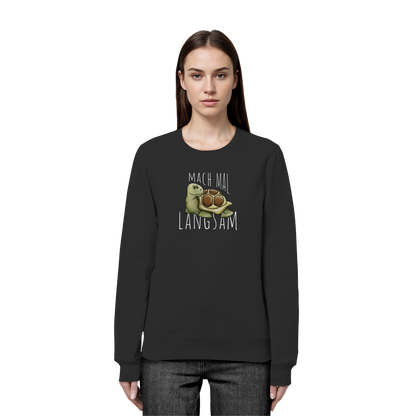 Mach mal langsam Schildkröte - Organic Basic Unisex Sweatshirt