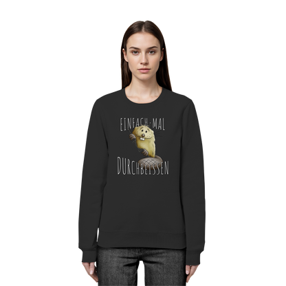 Einfach mal Durchbeissen Biber - Organic Basic Unisex Sweatshirt