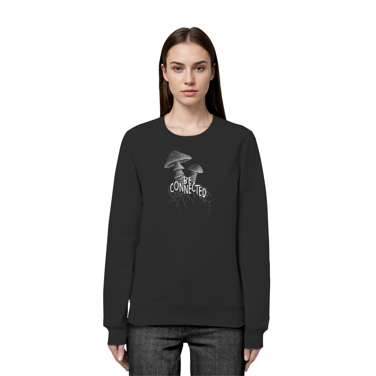 Be Connected Panther-Pilz - Organic Basic Unisex Sweatshirt
