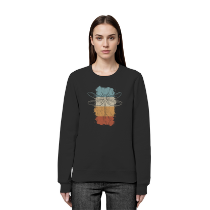 Retro Kunst Libelle | Vintage Dragonfly - Organic Basic Unisex Sweatshirt