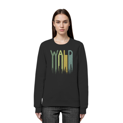 Wald Retro Forst Schriftzug - Organic Basic Unisex Sweatshirt