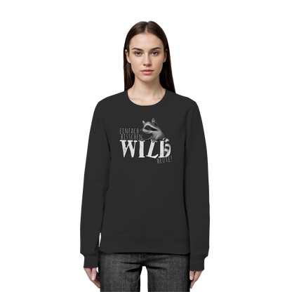 Bisschen wild heute! Waschbär - Organic Basic Unisex Sweatshirt