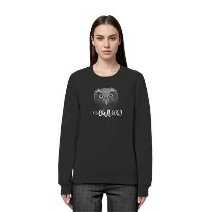 OWL Good | Kritzel-Kunst-Eule - Organic Basic Unisex Sweatshirt