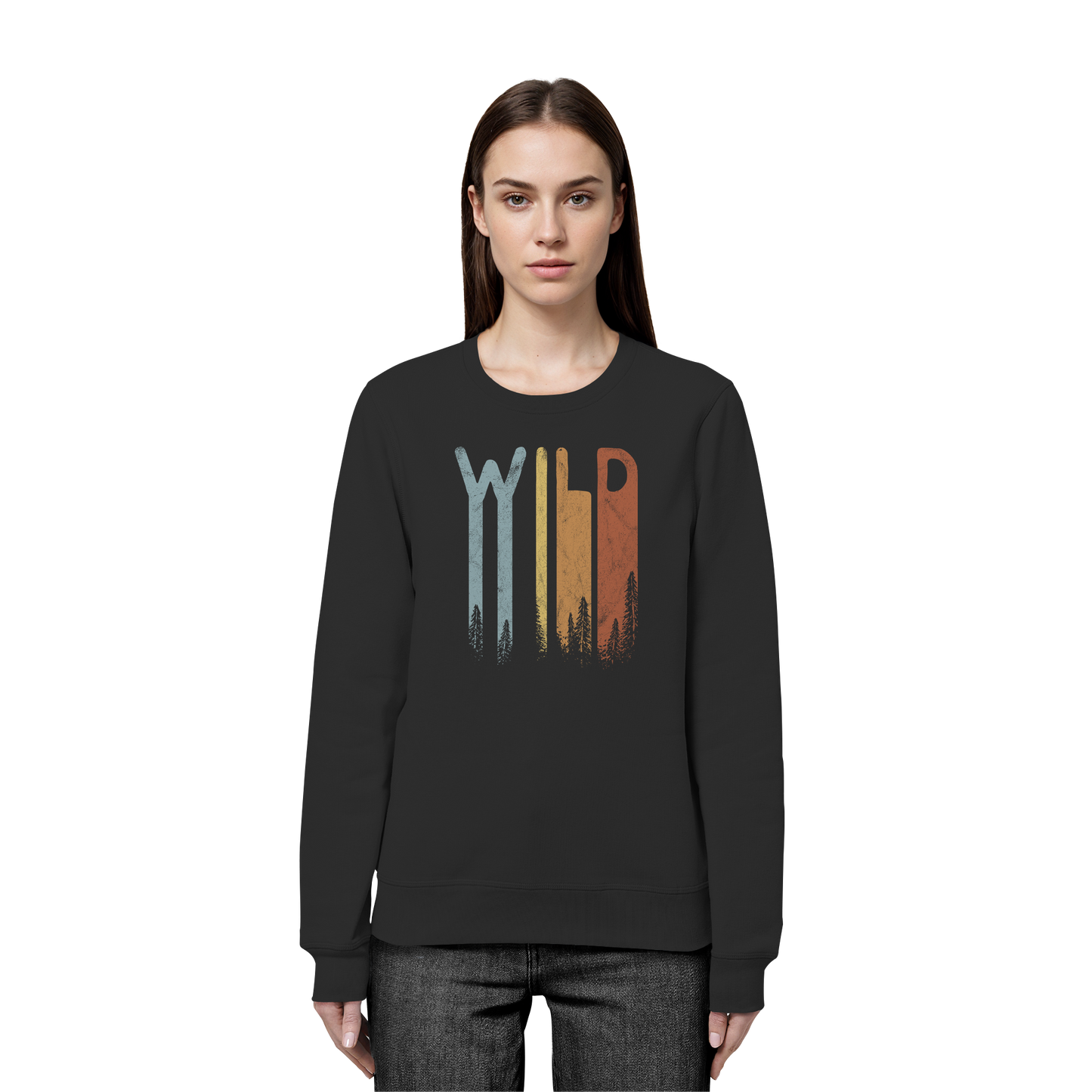 Wild Retro Schriftzug - Organic Basic Unisex Sweatshirt