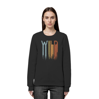 Wild Retro Schriftzug - Organic Basic Unisex Sweatshirt