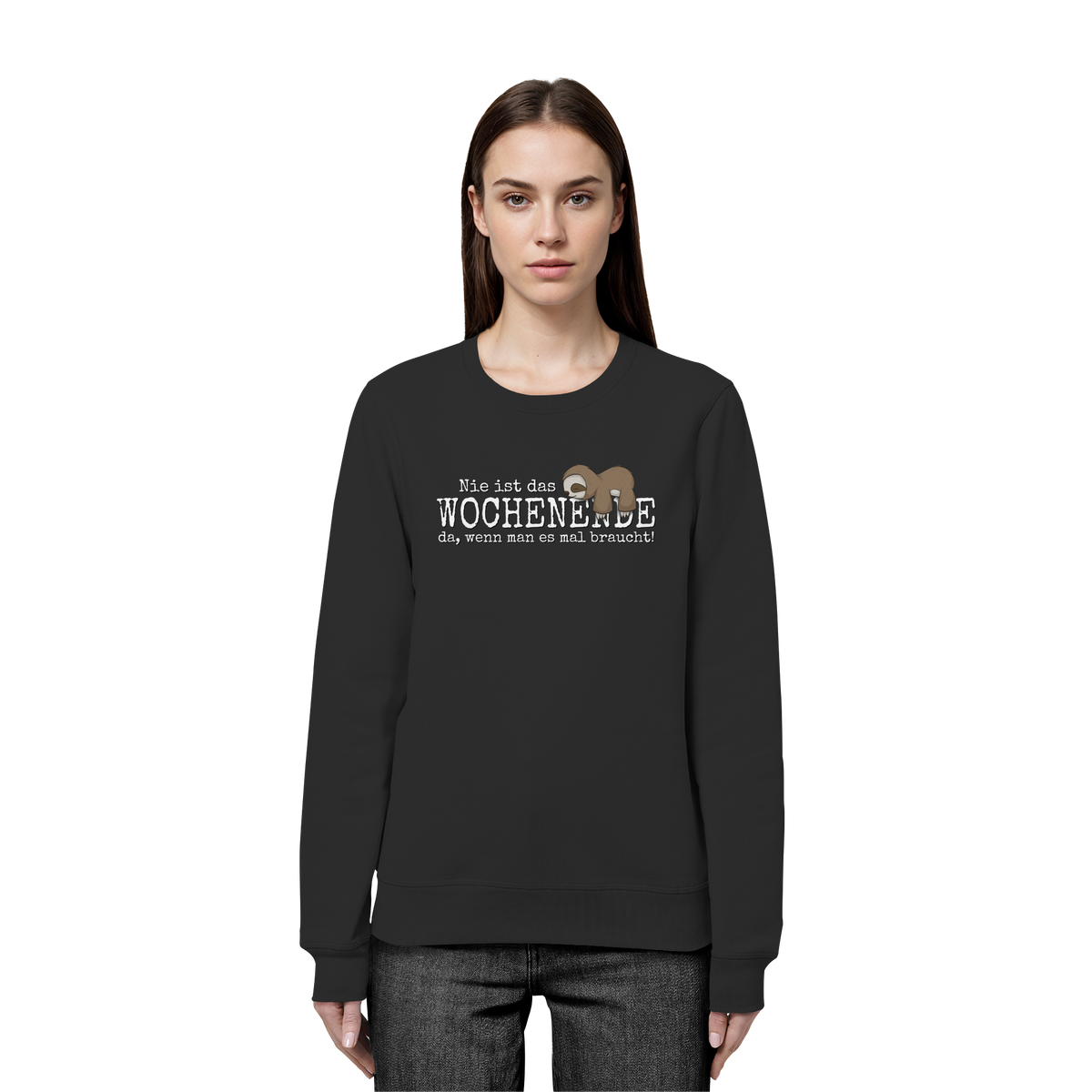 Kawaii Faultier Wochenende - Organic Basic Unisex Sweatshirt