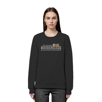 Kawaii Faultier Wochenende - Organic Basic Unisex Sweatshirt