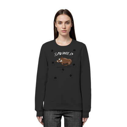 Sauwild wilde Sau | Wildschwein Keiler - Organic Basic Unisex Sweatshirt