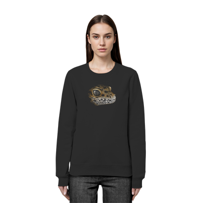 Leopard Gecko Skizze Kritzelkunst - Organic Basic Unisex Sweatshirt