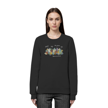 Nope, Nee, Nö Katzen - Organic Basic Unisex Sweatshirt