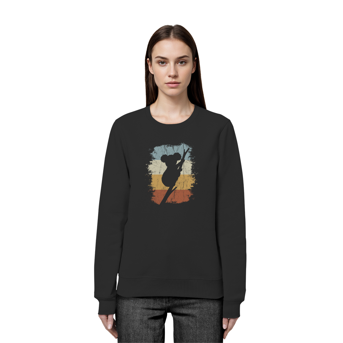 Retro kletternder Koala-Bär - Organic Basic Unisex Sweatshirt