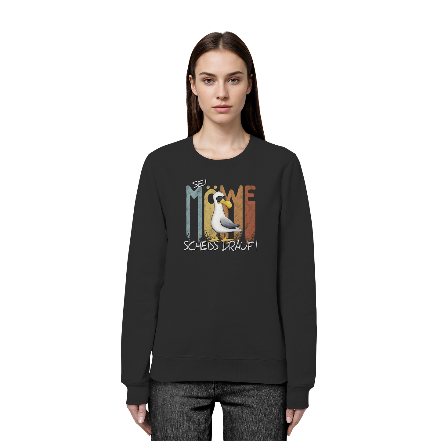 Sei Möwe Scheiß Drauf  - Organic Basic Unisex Sweatshirt