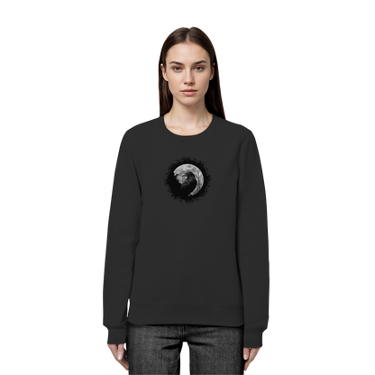 Schwarzer Rabe bei Vollmond  - Organic Basic Unisex Sweatshirt
