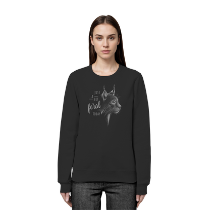 Just A Bit Feral Today! Wildkatze - Organic Basic Unisex Sweatshirt