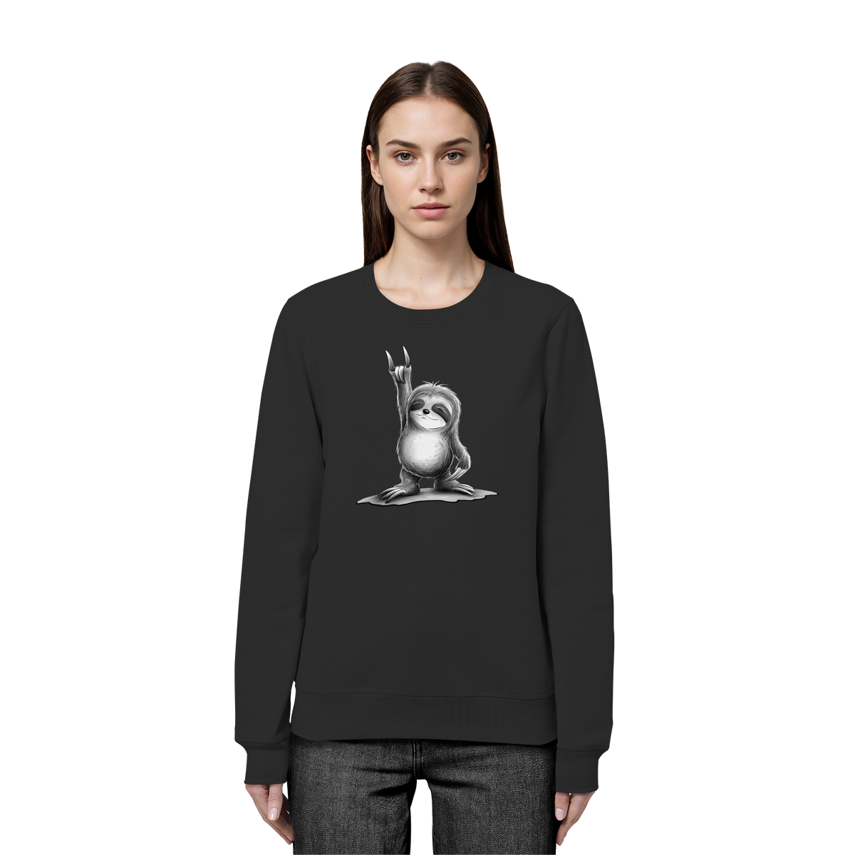 Rock On Party Faultier - Organic Basic Unisex Sweatshirt