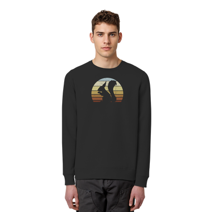 Retro Eichhörnchen Silhouette - Organic Basic Unisex Sweatshirt