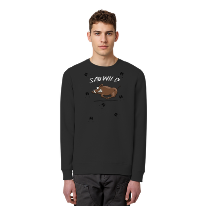 Sauwild wilde Sau | Wildschwein Keiler - Organic Basic Unisex Sweatshirt