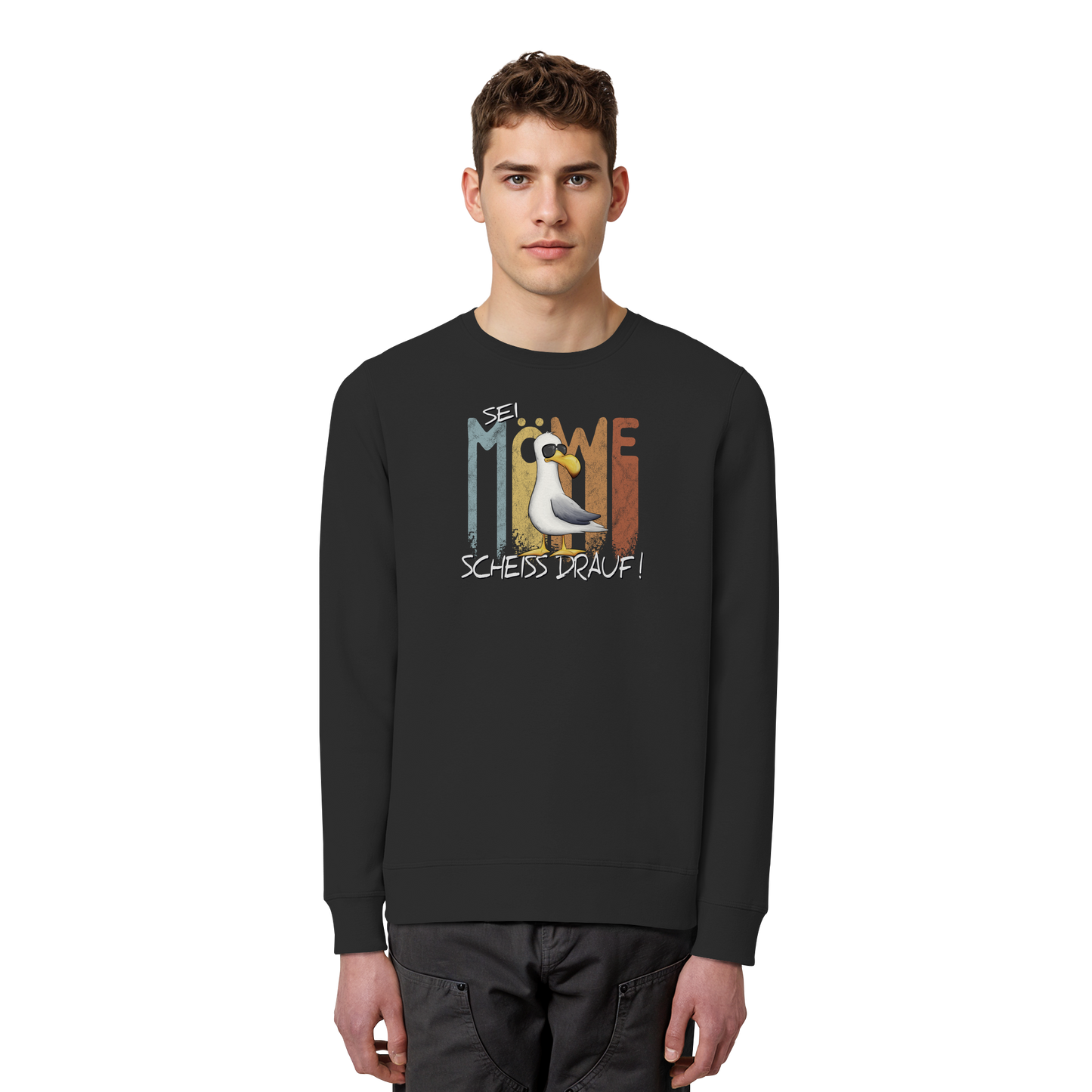 Sei Möwe Scheiß Drauf  - Organic Basic Unisex Sweatshirt