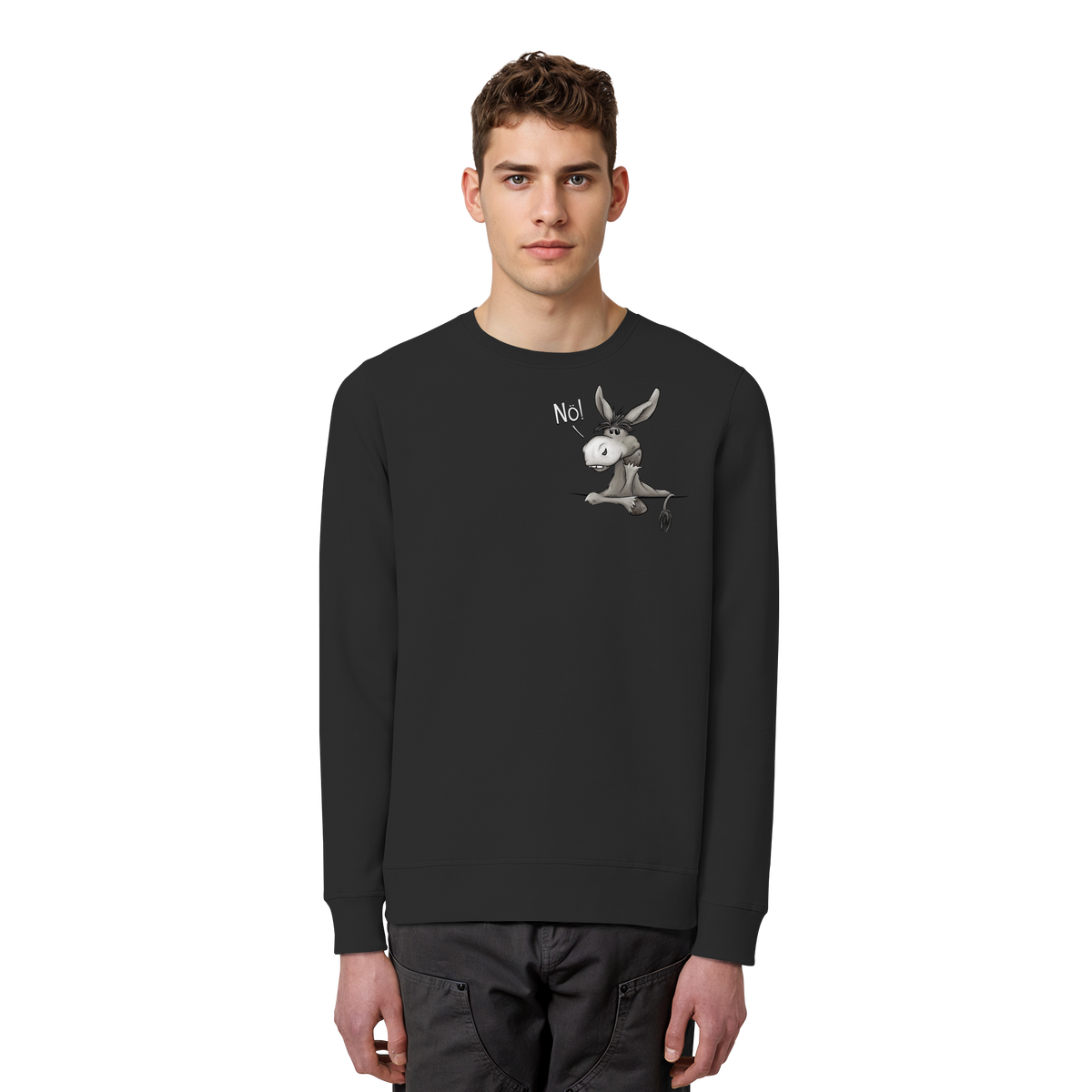 Nö! Störrischer Esel - Organic Basic Unisex Sweatshirt