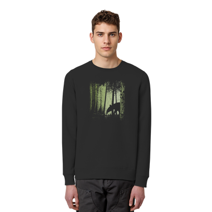 Lässiger Tapir im Zwielicht Wald - Organic Basic Unisex Sweatshirt