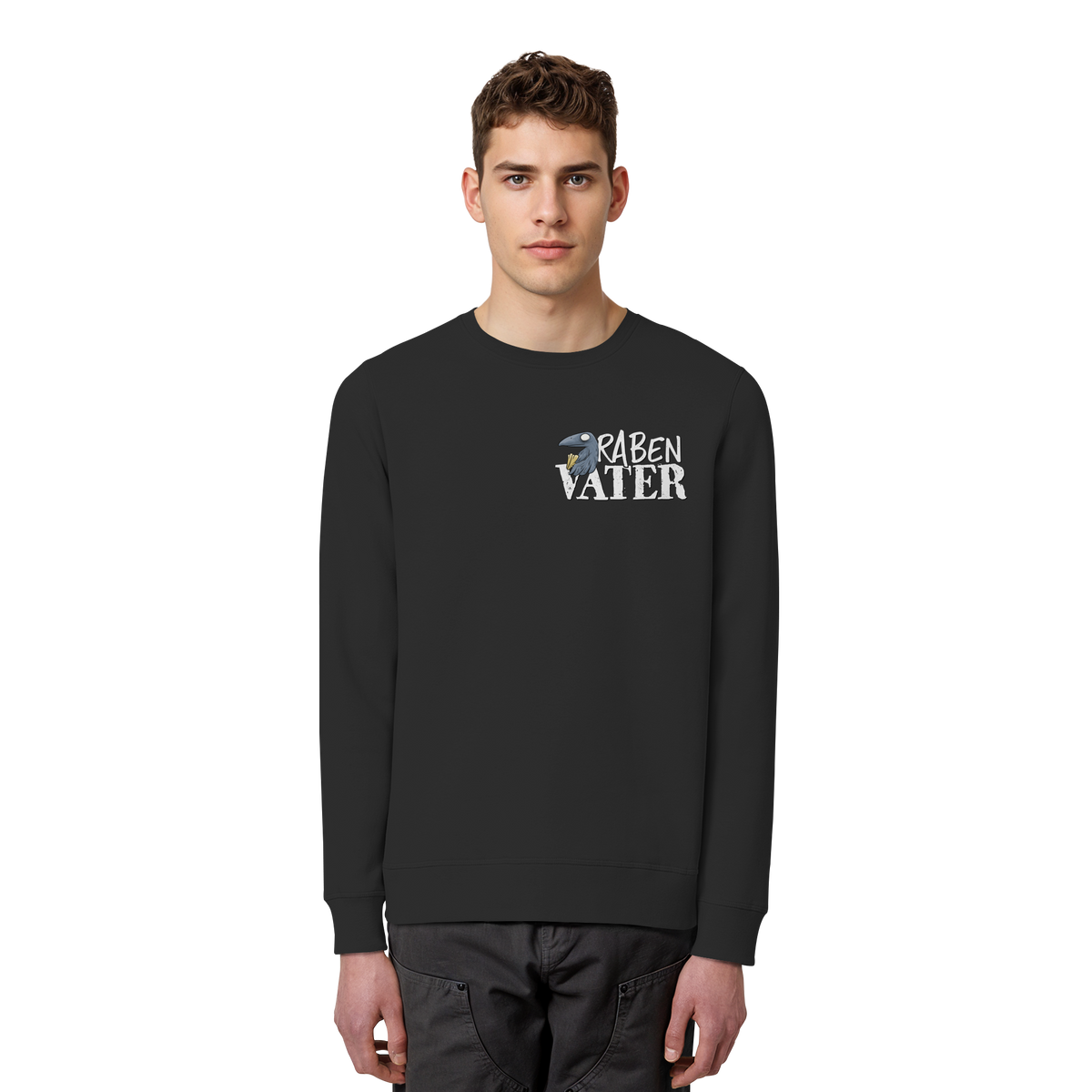 Rabenvater Krähenpapa - Organic Basic Unisex Sweatshirt
