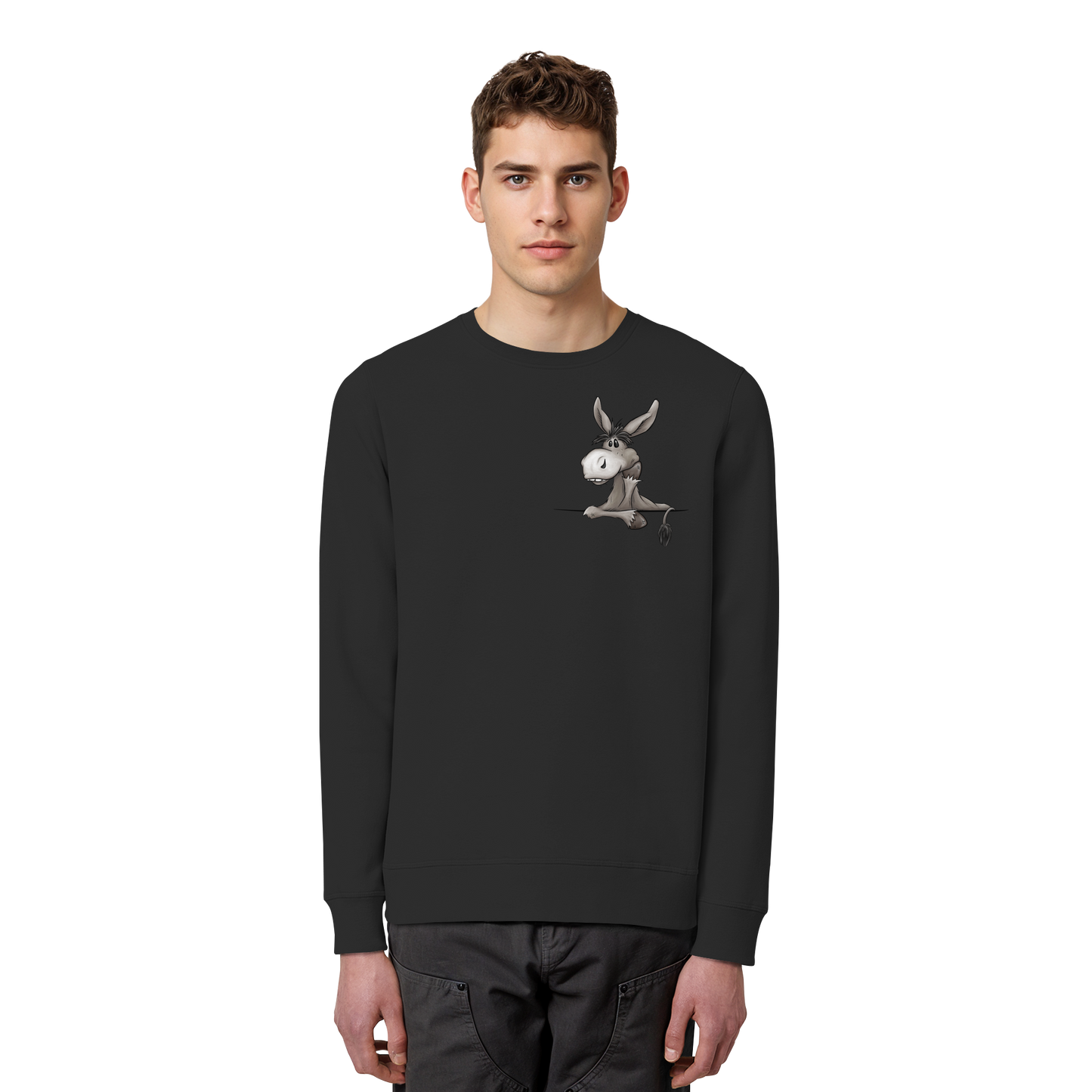 Lustiger lässiger Esel - Organic Basic Unisex Sweatshirt