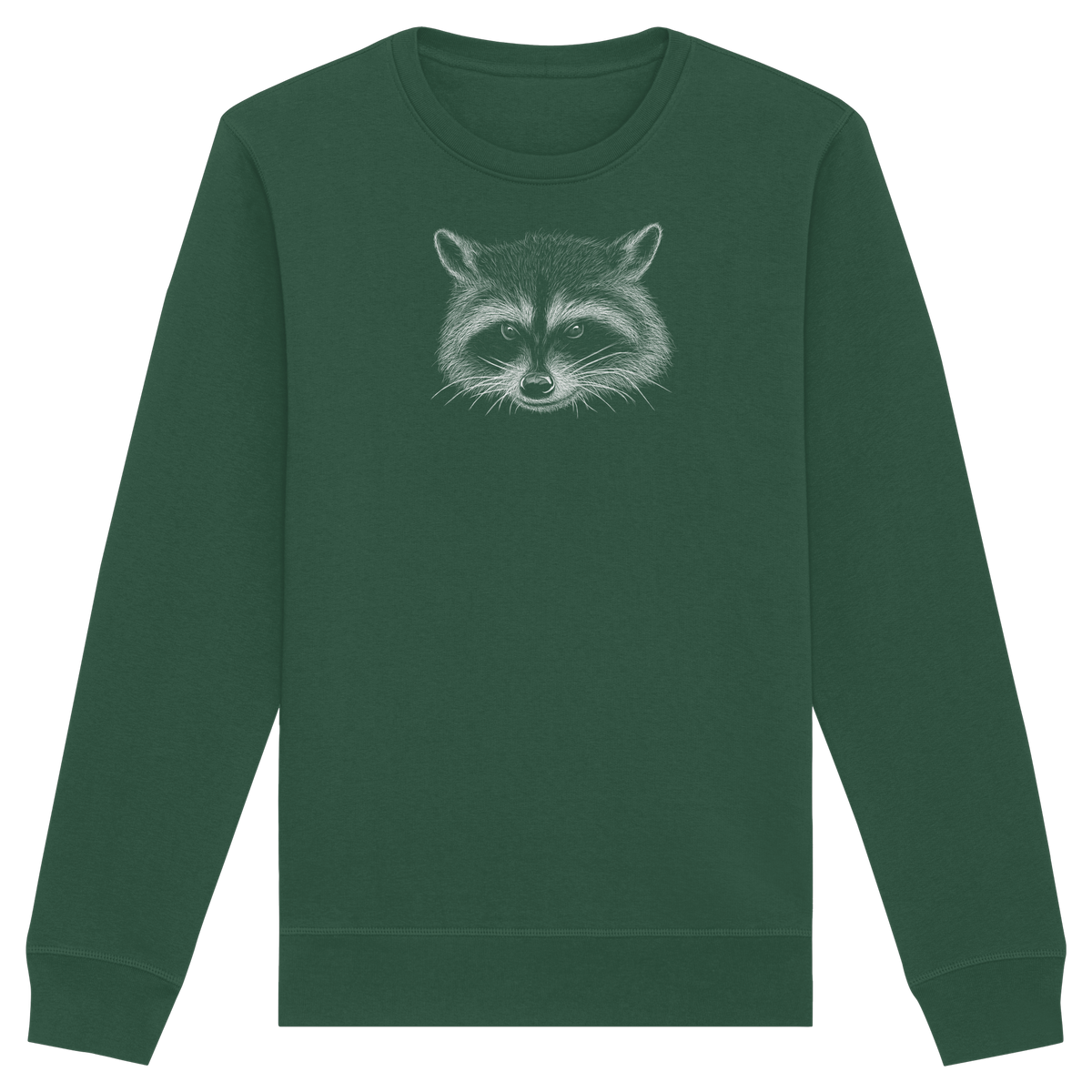 Waschbär Illustration Kritzelkunst - Organic Basic Unisex Sweatshirt