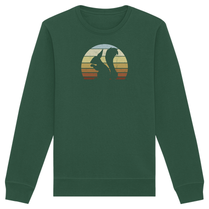 Retro Eichhörnchen Silhouette - Organic Basic Unisex Sweatshirt