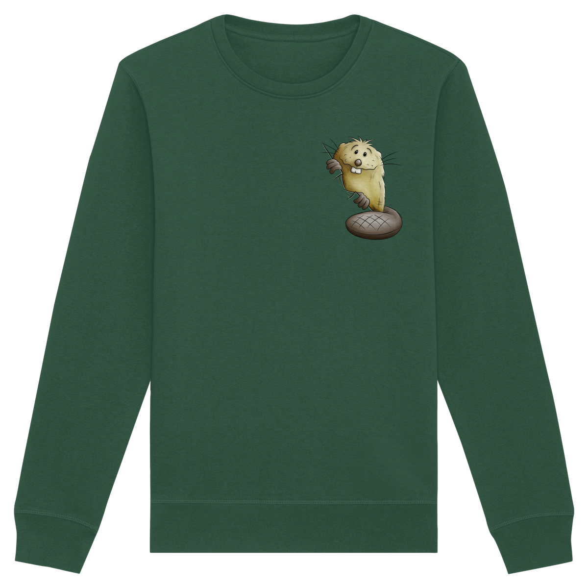 Lustiger frecher Biber - Organic Basic Unisex Sweatshirt