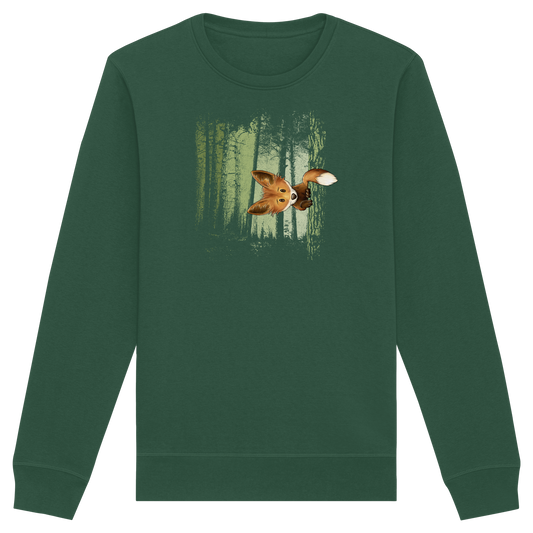 Fuchs im Zwielicht-Wald - Organic Basic Unisex Sweatshirt