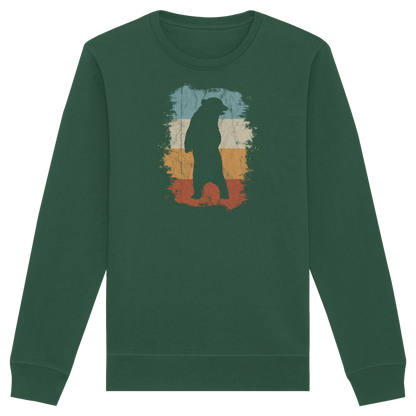 Retro Bären-Silhouette - Organic Basic Unisex Sweatshirt