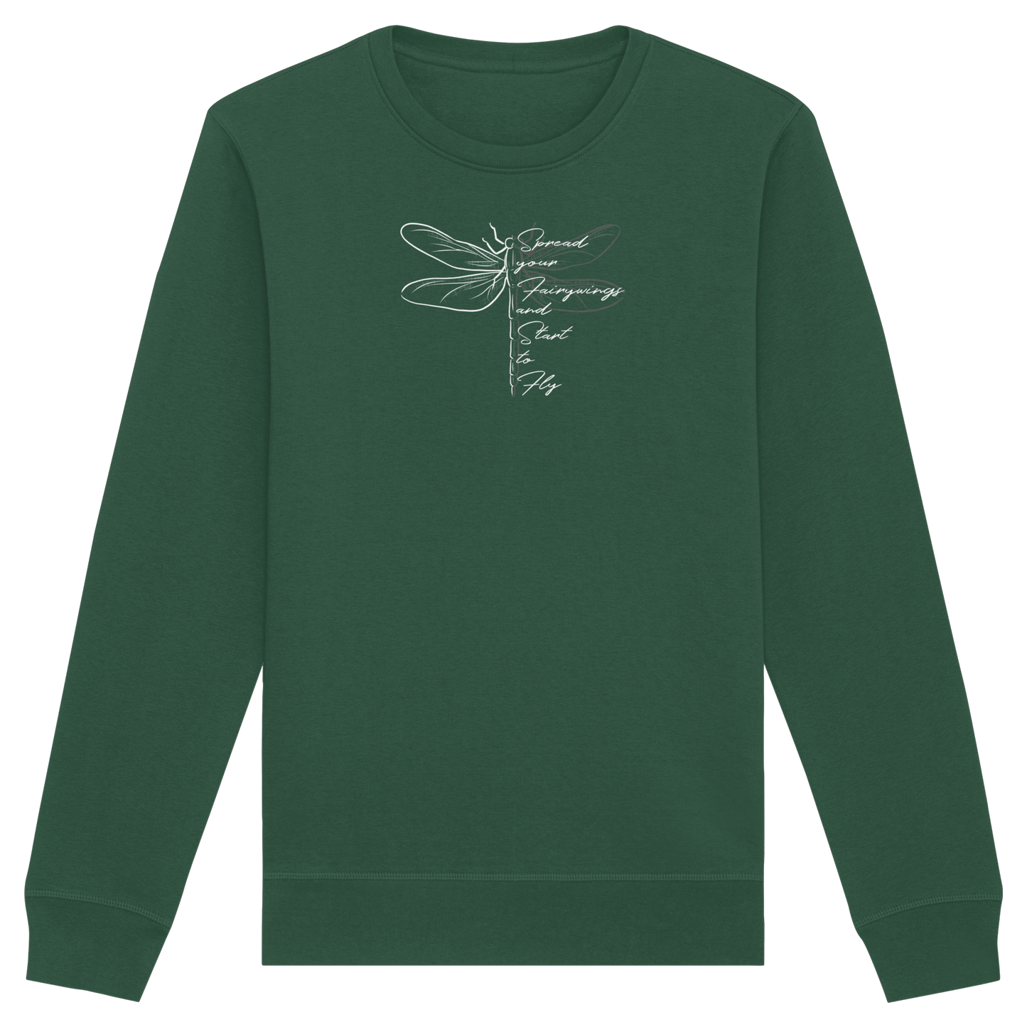 Breite die Flügel aus und flieg los | Libelle - Organic Basic Unisex Sweatshirt