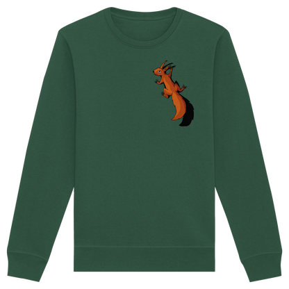 Süßes Eichhörnchen klettert - Organic Basic Unisex Sweatshirt