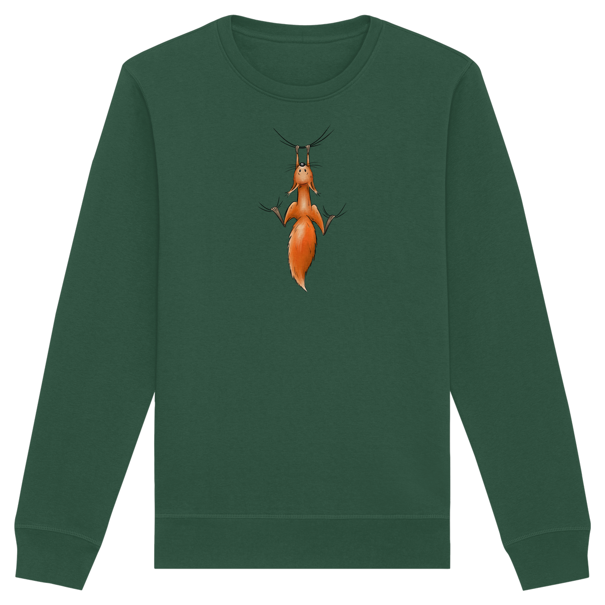 Rotes Eichhörnchen hängt ab - Organic Basic Unisex Sweatshirt