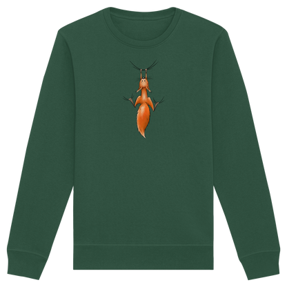 Rotes Eichhörnchen hängt ab - Organic Basic Unisex Sweatshirt