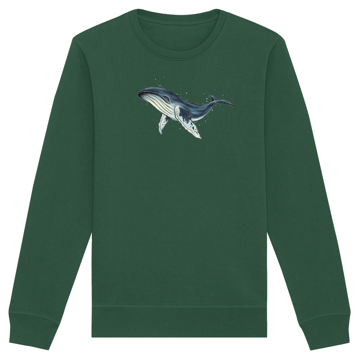 Tiefsee Ozean-Riese Buckelwal - Organic Basic Unisex Sweatshirt